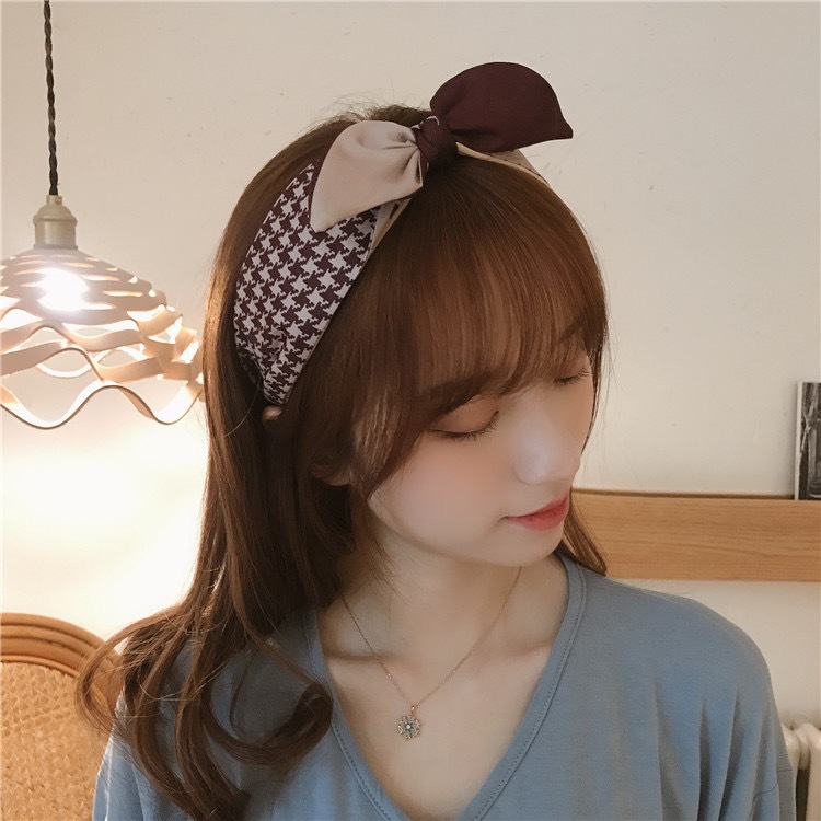 Caliloops Liel Bando Lebar Premium Pita Korea Bandana Rambut Wanita