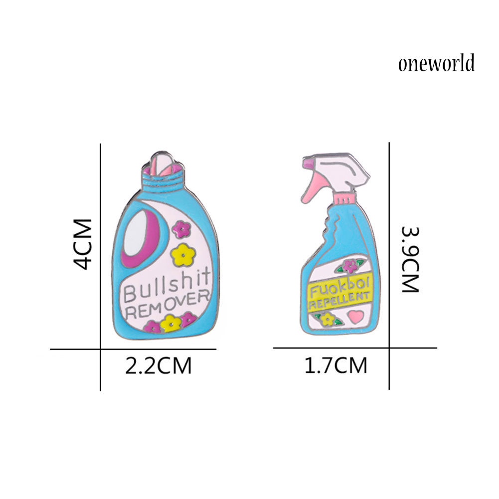 OW@ Lovely Laundry Detergent Hat Bag Jacket Collar Decor Badge Enamel Brooch Pin