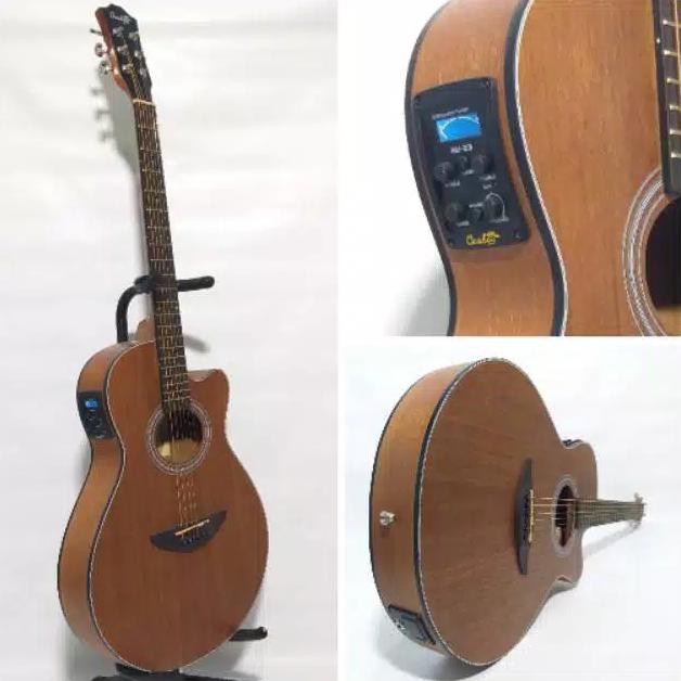 Gitar Akustik Elektik Gwc-38-Ns Cowboy Tuner Impor - Paket A