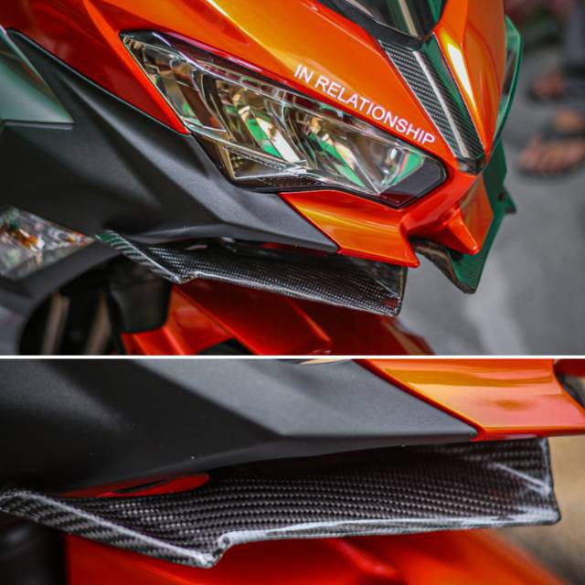 WINGLET KARBON NINJA 250 FI WINGLET NINJA 250 FI KARBON  WINGLET NINJA 250 FI KARBON VISOR NINJA 250