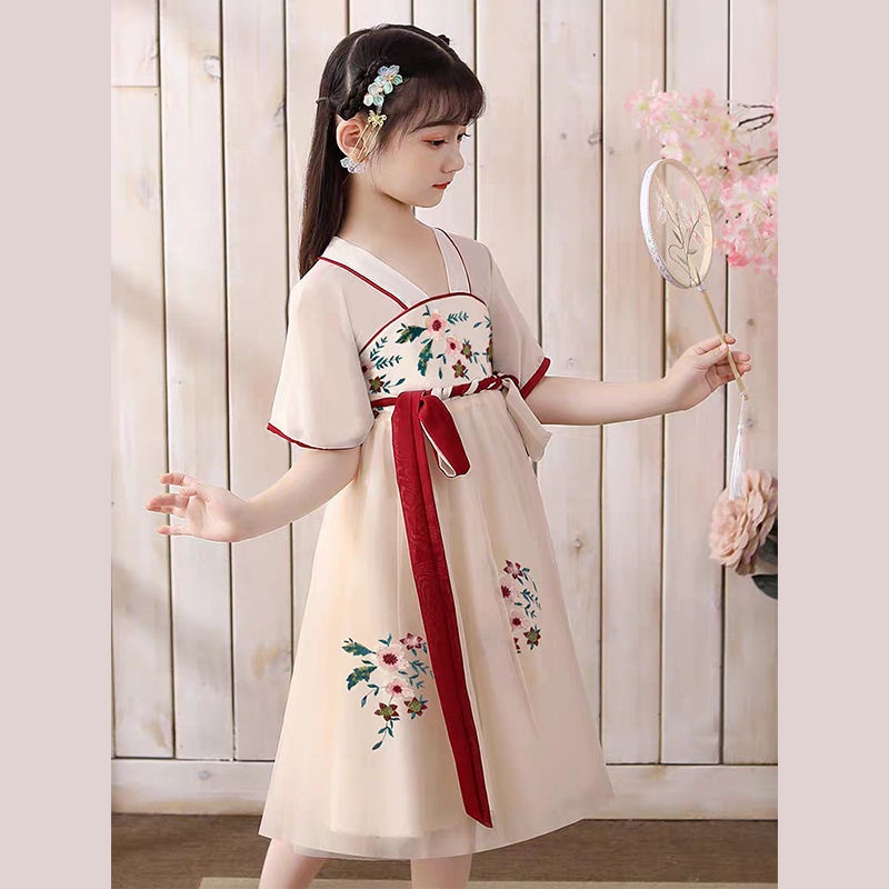 Children's Han Costume Girls' ancient costume super fairy elegant Chinese style autumn Tang Costume