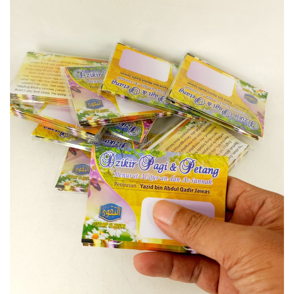 Buku Dzikir Pagi & Petang Menurut Al-Qur-an dan As-Sunnah Edisi Lipat