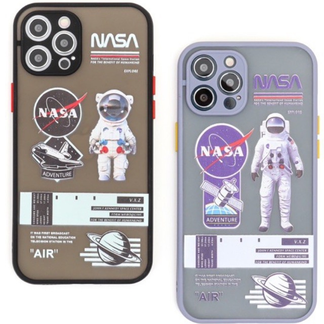 NASA Soft Case iPhone 6 7 8 SE 6+ 7+ 8+ X XR XS 11 12 Pro Max - LENS COVER CAMERA PROTECTION