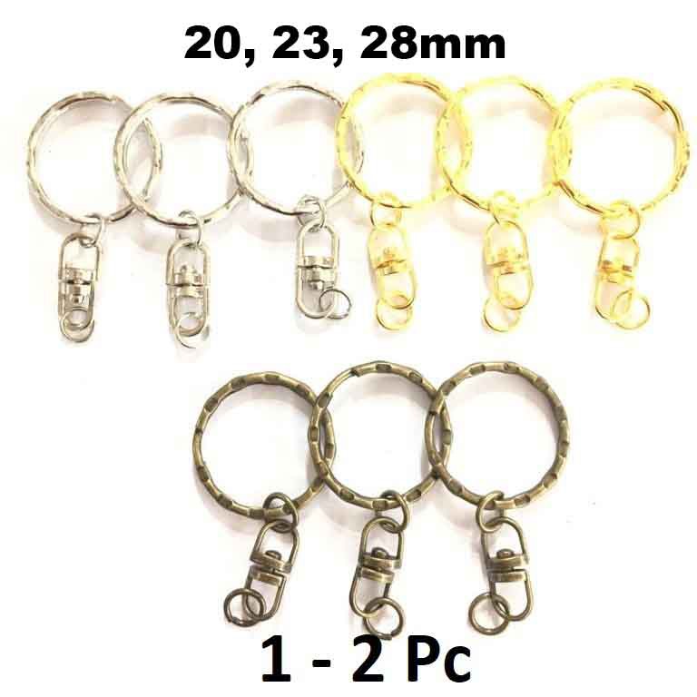 Ring Gantungan Kunci Gerigi Putar 20, 23, 28mm Harga/1-2pc