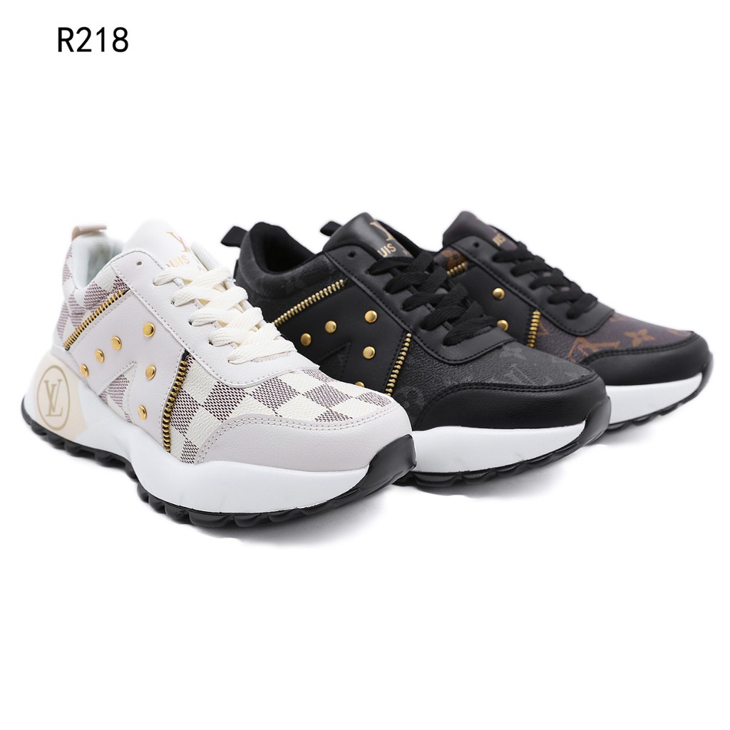 Sepatu Louis Vuitton Sneakers  R218  LOP 79  impor batam reseller murah wedges sport cantik