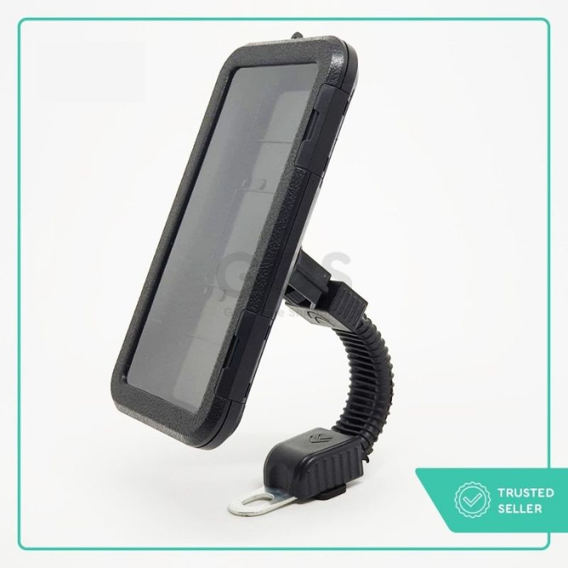 Holder HP Motor Waterproof HM-10 Bracket HP GPS Handphone Anti air ukuran 6,3 inch