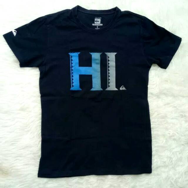 Preloved kaos pendek pria quiksilver original baju cwok pantai