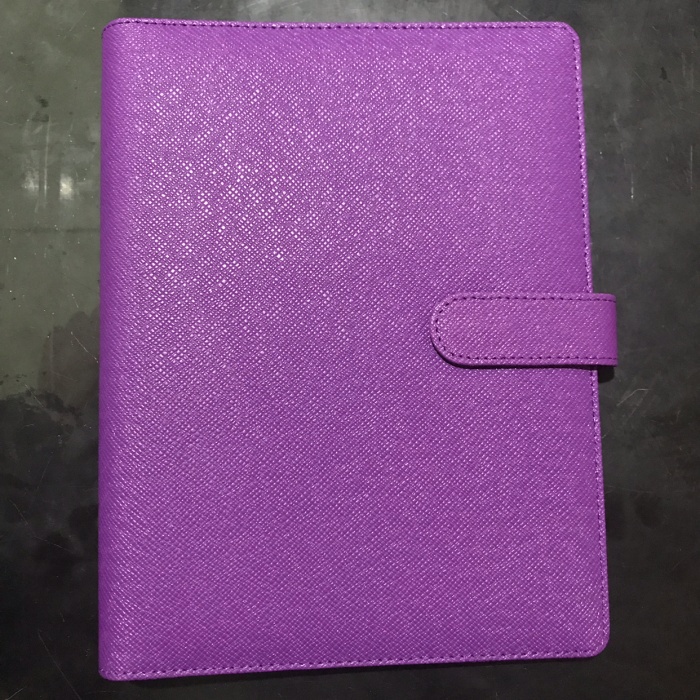 

[RESTOCK] Agenda binder ring A5 kulit imitasi / loose leaf / notes warna ungu