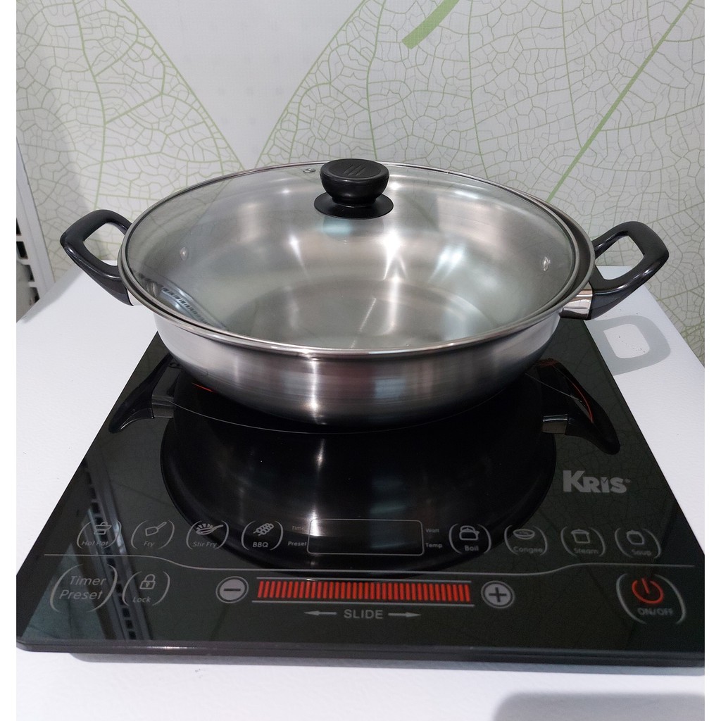 KOMPOR LISTRIK INCLUDE PANCI / INDUCTION COOKER HITAM / PERALATAN MASAK