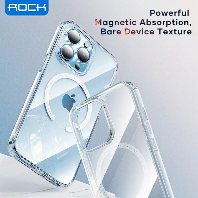 ROCK iPhone 13 / Pro / Max Pure Series Clear Case Magnetic