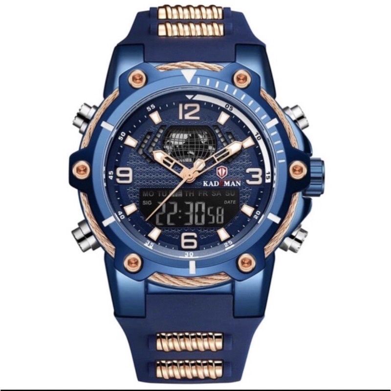 Jam Tangan KADEMAN DOUBLE TIME 9055 Original