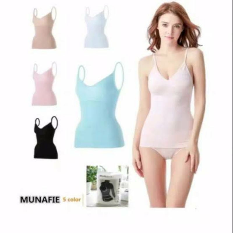 JAPAN MUNAFIE ATASAN SLIM CLOTH CAMI SHARPER - ATASAN MUNAFIE