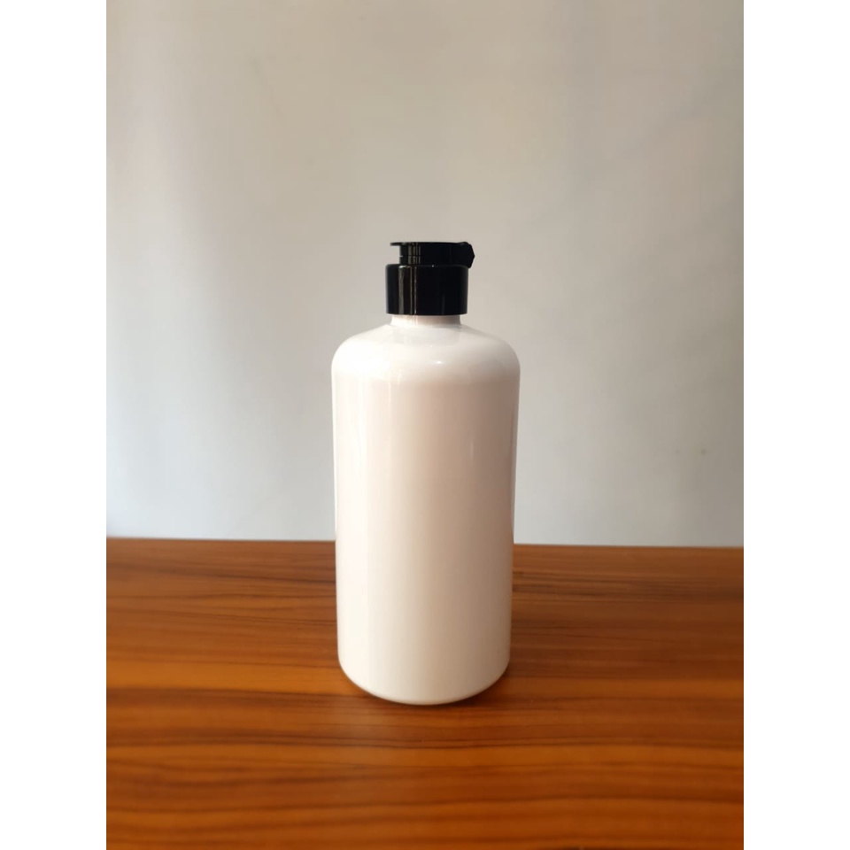 BOTOL PLASTIK 500ML PUTIH FLIPTOP /BOTOL ISI ULANG LOTION 500ML / BOTOL PUTIH 500ML WADAH SI ULANG SABUN