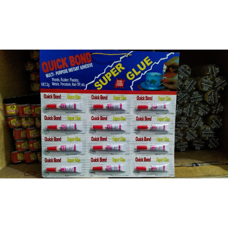 LEM QUICKBOND SUPERGLUE ISI 12 PCS