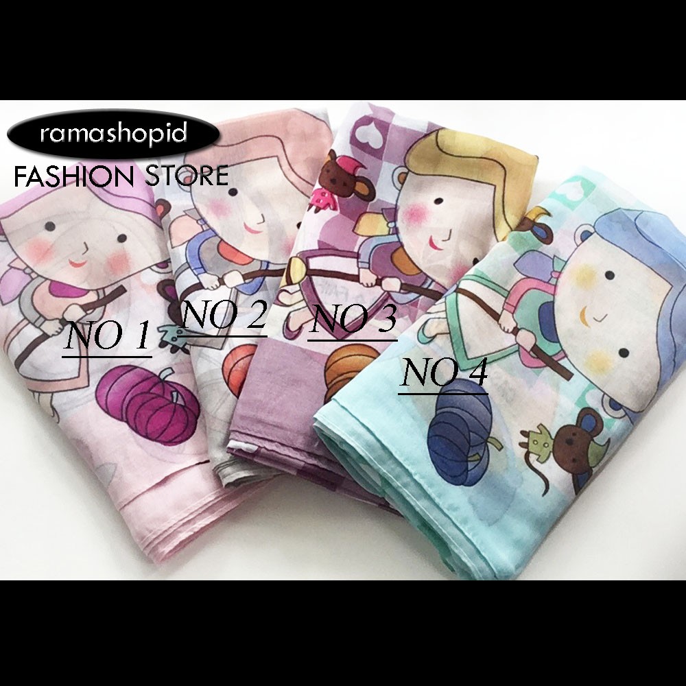 Jilbab Motif Cantik Bahan Polyvoal Shopee Indonesia