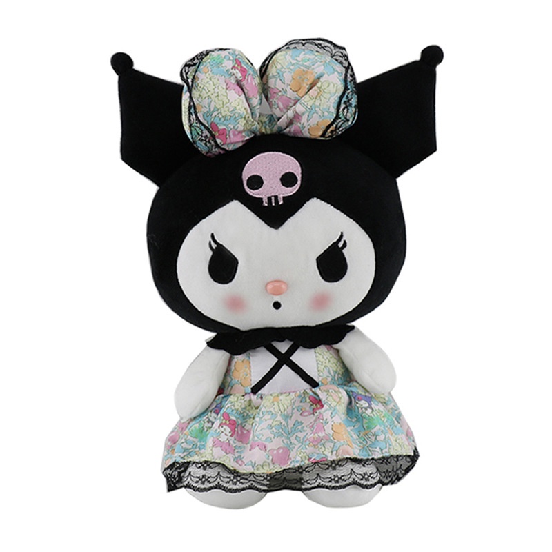 Mainan Boneka Stuffed Plush Anime Sanriod Kawaii Kuromi Mymelody Cinnamorol 25cm Untuk Hadiah Natal