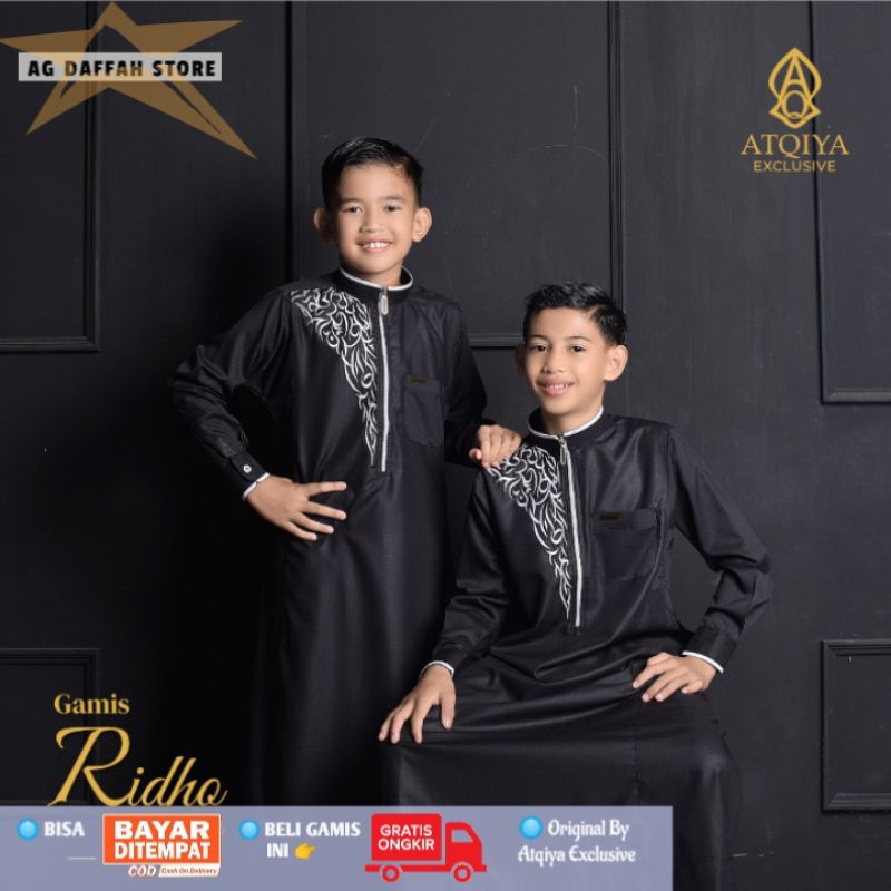 Gamis REMAJA RIDHO ATQIYA /Jubah Anak Remaja / Gamis Anak / Gamis Anak Bordir