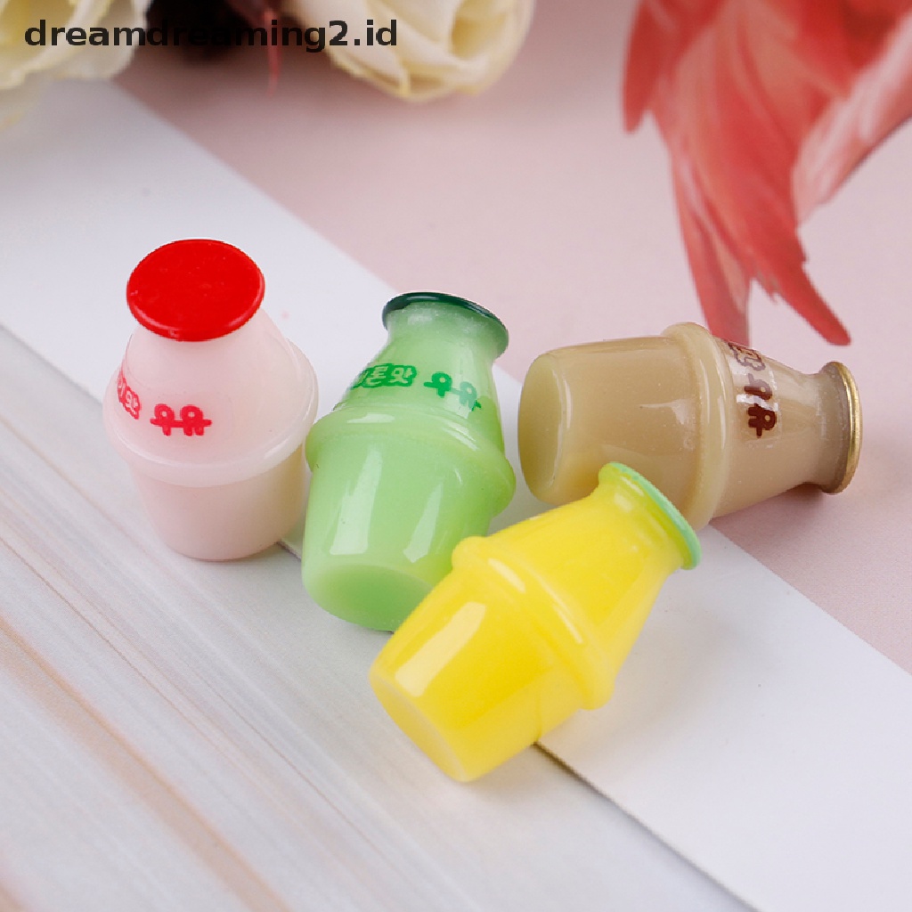 4pcs Miniatur Botol Susu Untuk Dekorasi Rumah Boneka