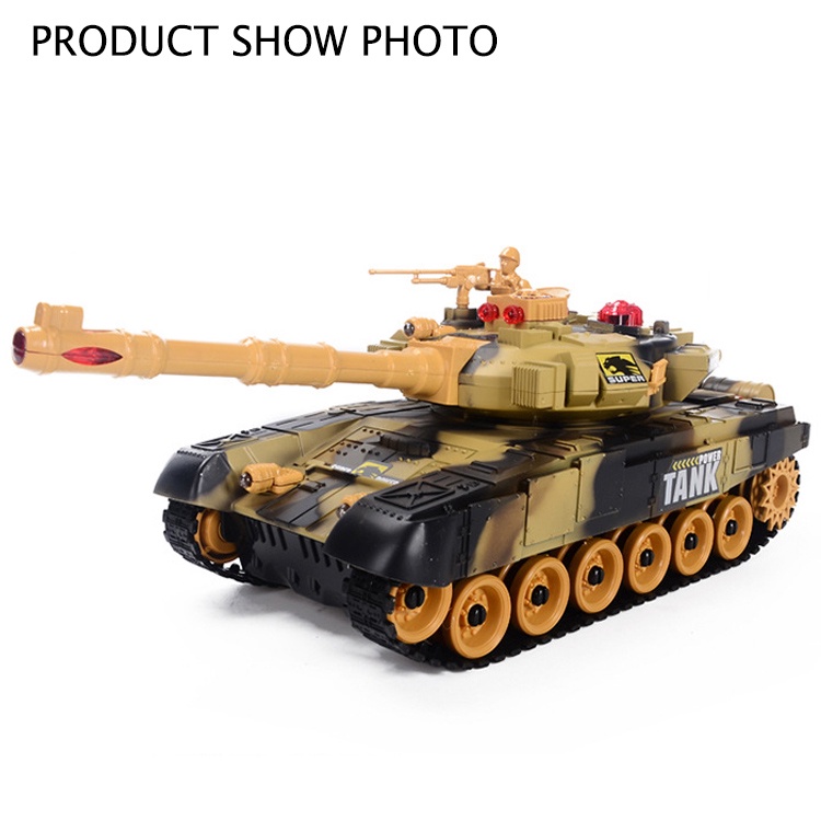 Mainan Remote Control Military Tank Toy 2.4G RC War Tank