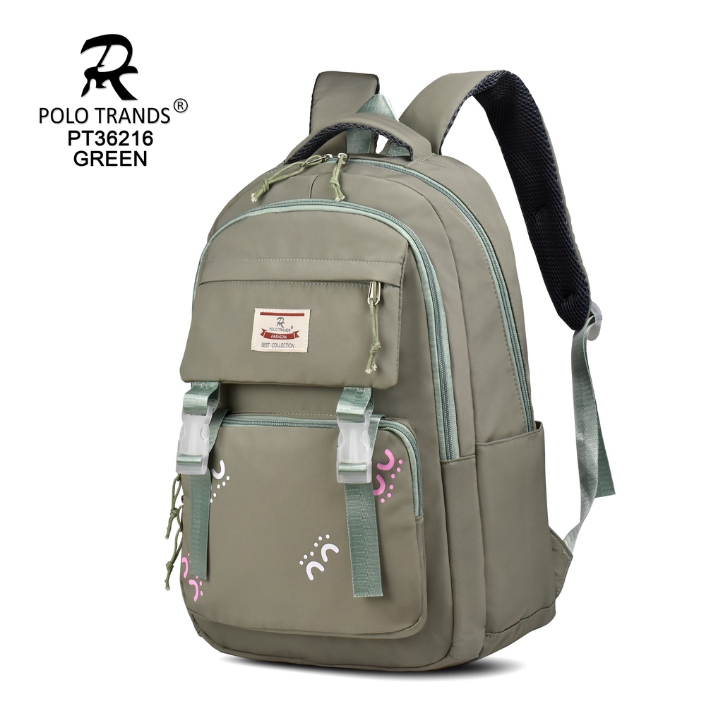 Polo Trands Tas Sekolah & Travelling Anak Gratis Jas Hujan / RainCoat PT 36216-36216 Green
