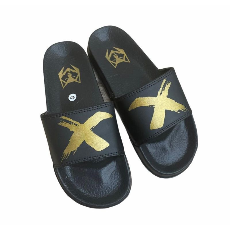 Sandal Pria Slip On MAXSLIDE GEN X / Sandal Slide / Sandal Selop Unisex Murah-X GOLD
