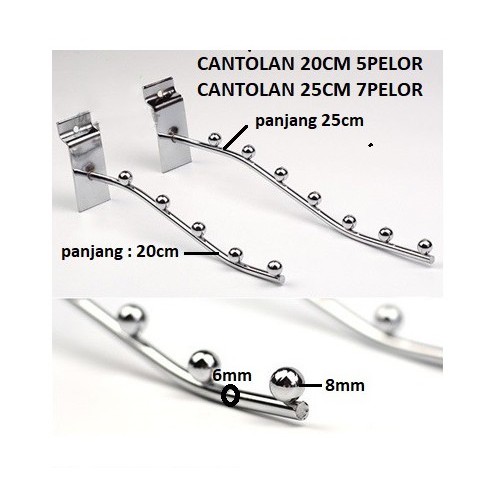 Hanger/cantolan  suling/pipa/pelor 5 dan 7 titik  stainless