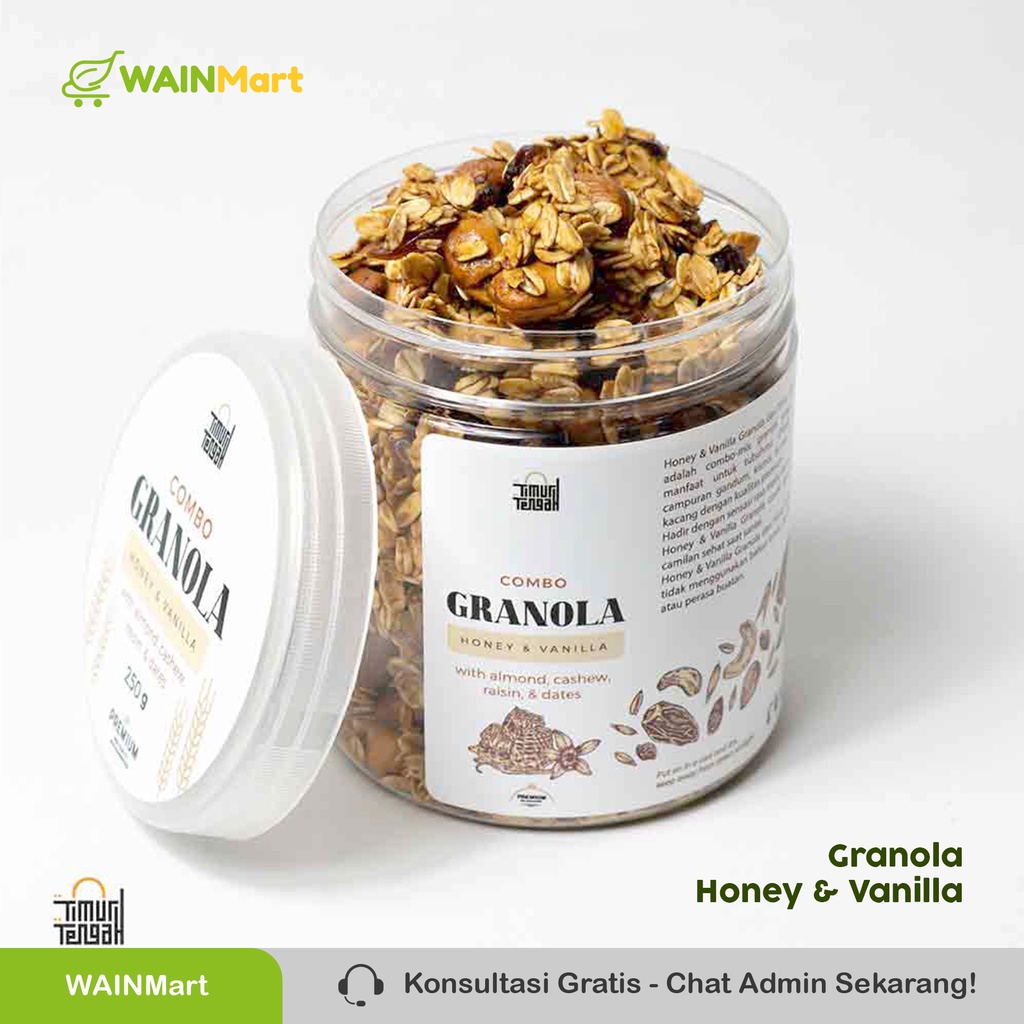 Granola Timur Tengah Sereal Sarapan Makanan Sehat High Quality Berbagai Varian Rasa Makanan Sehat High Quality