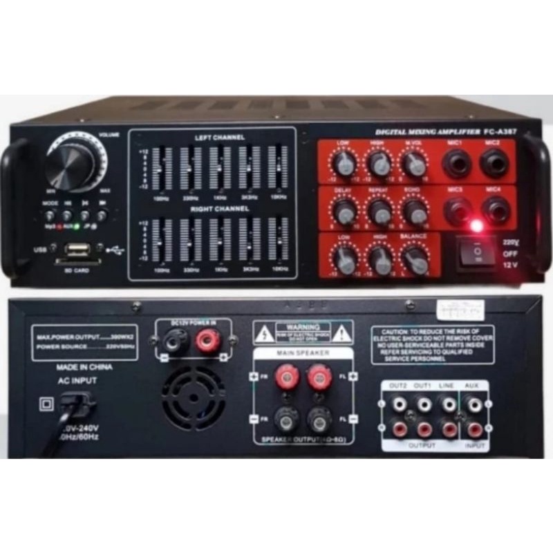 Paket sound Cafe,Mesjid,Greja 7 titik Full Addons 4 inch ADX4