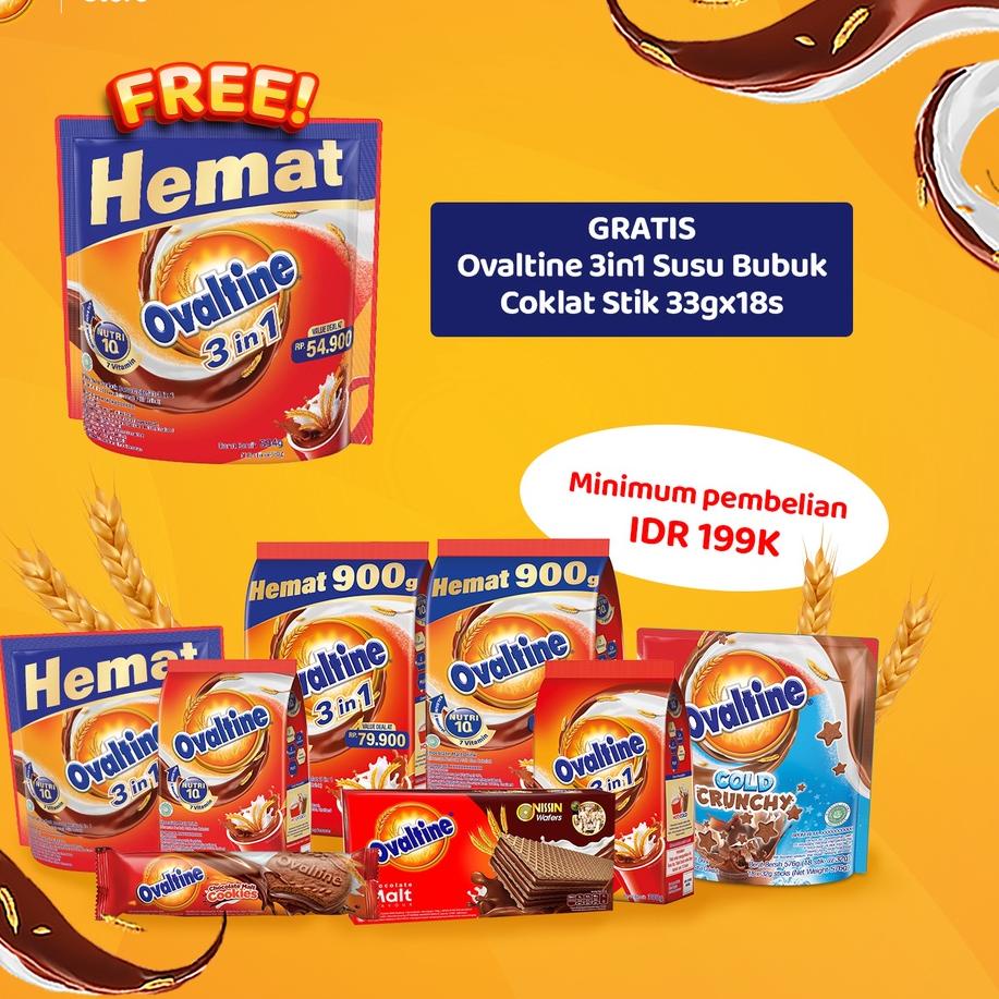 

Terbaik! Ovaltine Classic Susu Bubuk Coklat 22grx10sx6