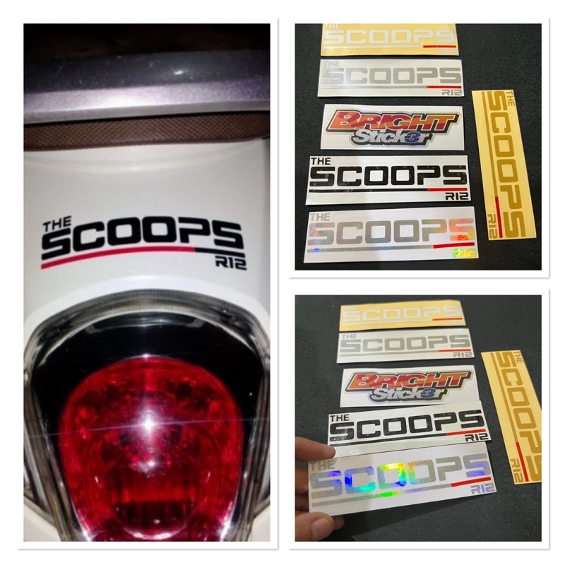 STICKER THE SCOOPS R12 CUTTING