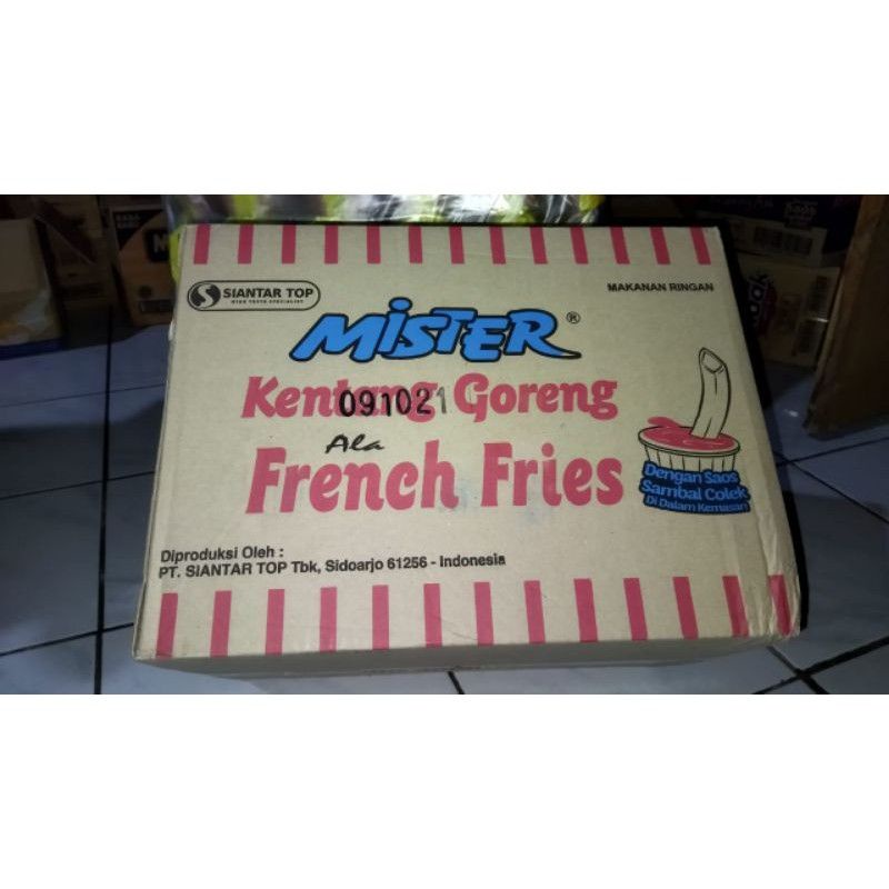 

Mister Kentang Goreng French Fries 1 Dus isi 40 Pcs