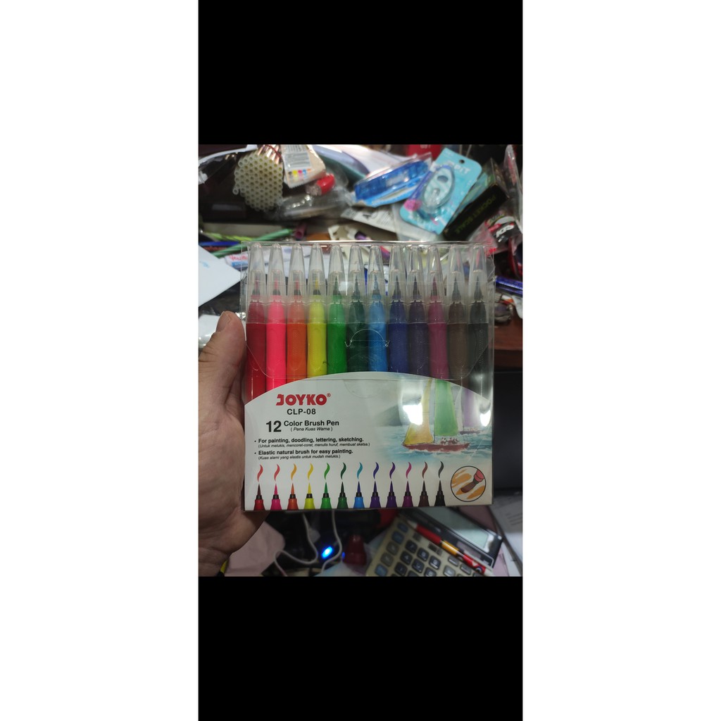 

brush pen clp 08 joyko 12 warna