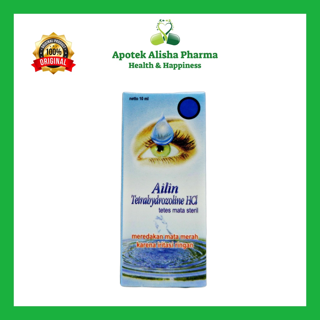 AILIN EYE DROPS / AILIN COOL EYE DROPS 10ml - Ailin Tetes Mata Iritasi Ringan Mata Merah Karena Debu &amp; Kotoran / Ailin Tetes Mata Dingin