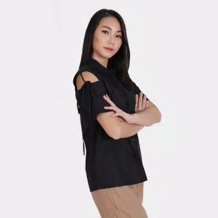 Kemeja Wanita Casual Lengan Pendek