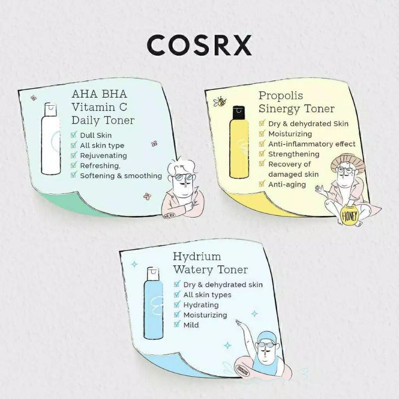 BPOM COSRX Toner Set Collection 3x50ml