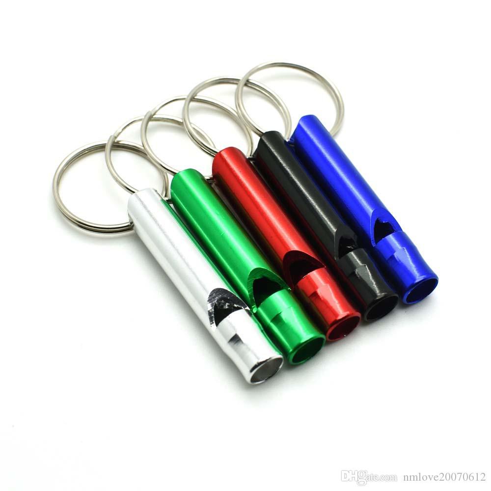 PELUIT GANTUNGAN KUNCI SERBAGUNA PLUIT ALUMINIUM PLUIT SURVIVAL OUTDOOR EMERGENCY WHISTLE KEYCHAN