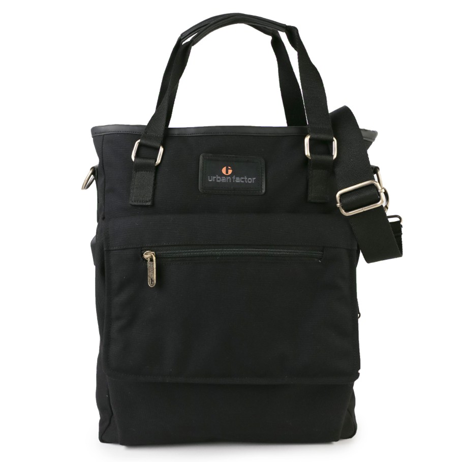 FORTNIGHT BLACK |Urban Factor x FORIND| Tas Tote Jinjing Selempang Original Ori Pria Wanita-Slingbag