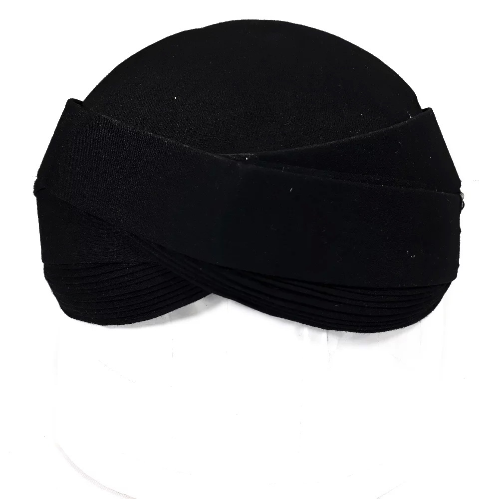 Blangkon Surakarta Solo Model Tanpa Koncer Sliwir Warna Hitam Polos