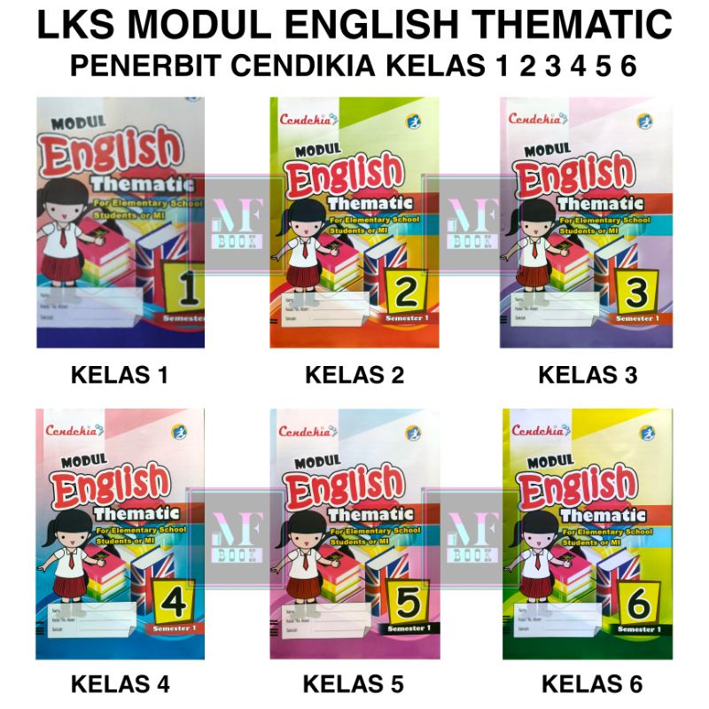 Lks modul english thematic Cendikia semester 1 kelas 1 2 3 4 5 6 edisi revisi terbaru