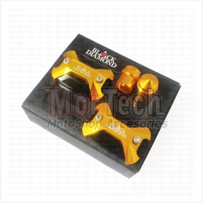 Paket Aksesoris Variasi Nmax Tutup tabung minyak rem Black Diamon