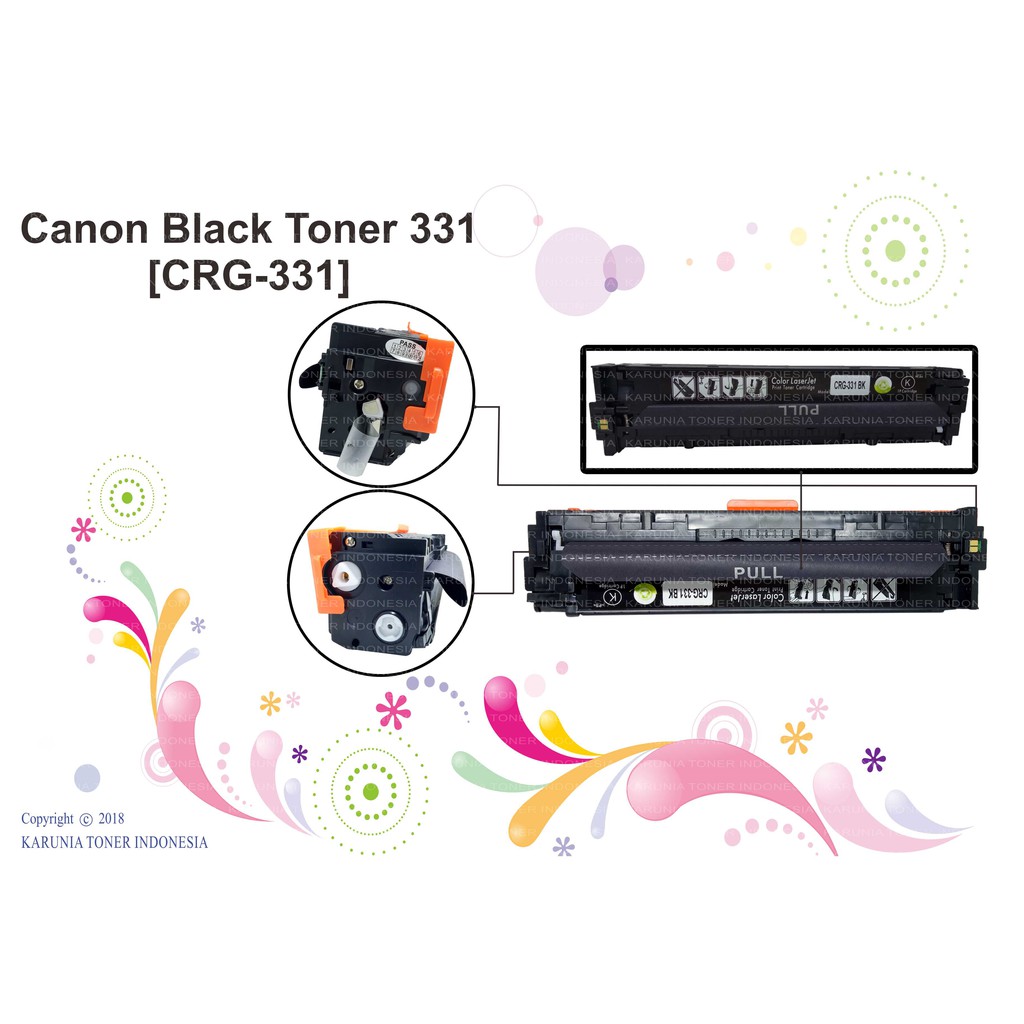 Cartridge Compatible Toner Color Canon CRG131 331 731 LBP7100 LBP 7100 Black