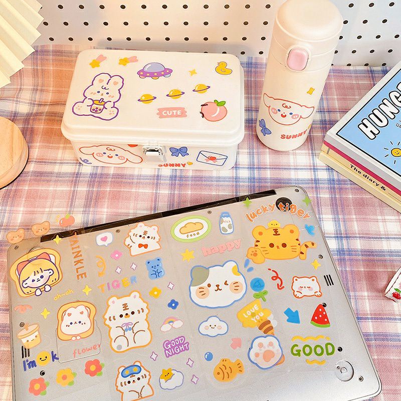 

[ 1 LEMBAR ] PVC STICKER TUMBRL STICKER PHONE CASE STICKER DEKORASI SCRAPBOOK JOURNAL STIKER DECO PHOTOCARD STICKER HIAS GADGET