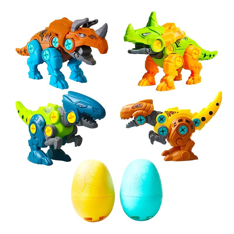 DIY Dino Egg Mainan Telur Dinosaurus dengan Skrup Education Toy