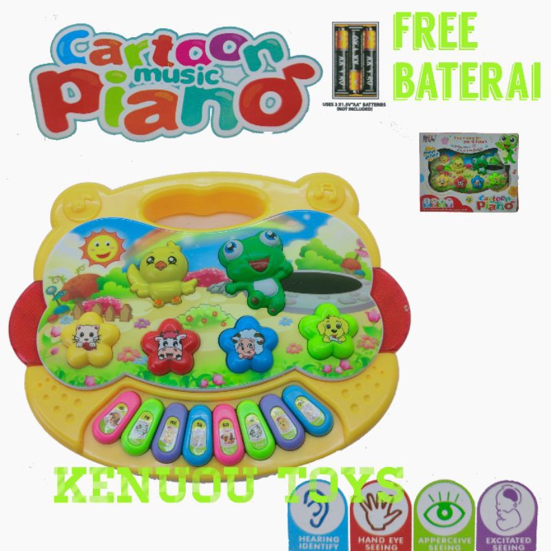 cartoon music piano hewan medium size free baterai