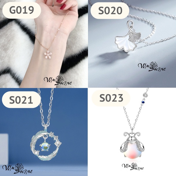 Wm.Shine Kalung Wanita Women Necklace Korea Perak S925