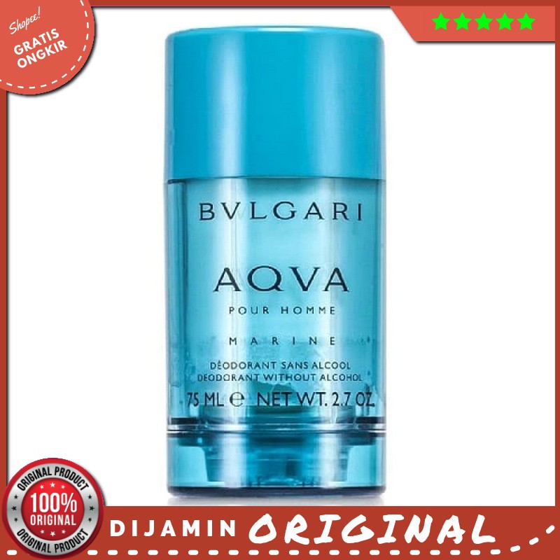 Bvlgari Aqva Marine Deodorant Stick Original Original Asli Ori Wangi Tahan Lama