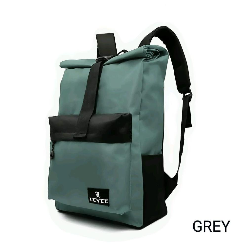 "Srk31au22ѕ" TAS  WATERPROOF 100% LEVEL RANSEL RIVER PRIA TAS  STYLE KOREA COWOK ROLLTOP BACKPACK IM