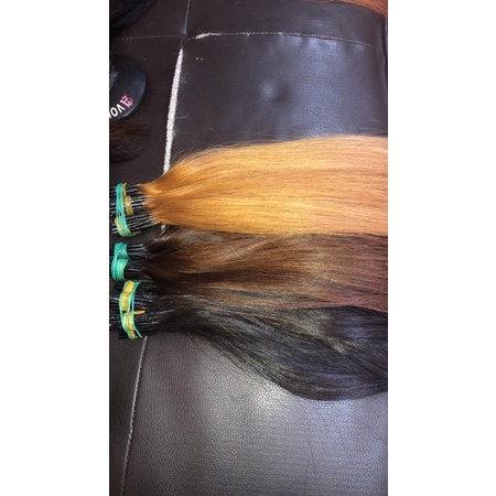 Rambut sambung asli 60cm gold pirang SMOOTHING