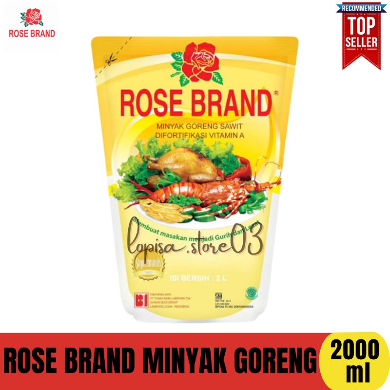 ROSE BRAND MINYAK GORENG 2 LITER (max 1 dus)