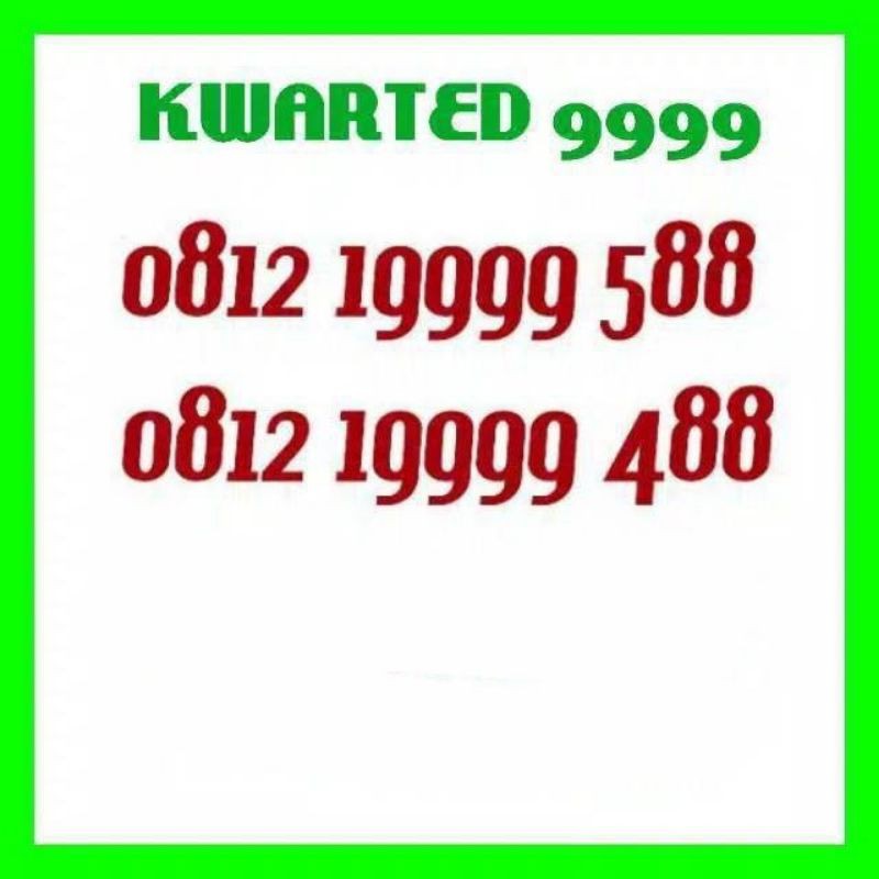 Obral nomor cantik simpati 9999